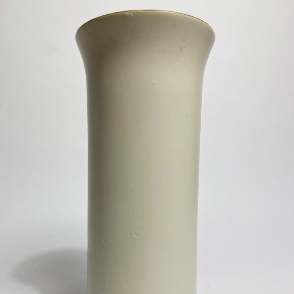 Vintage Mid Century Neutral Tones Vase with Wheat Motif and Modern Shape - Picture 5 of 8